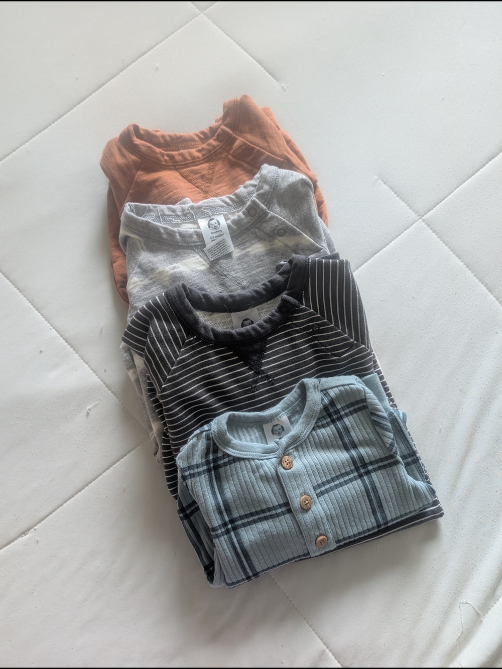 Baby 4 Long Sleeve Romper Bundle